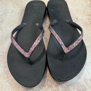 Stylish Black Glitter Sandals for Women